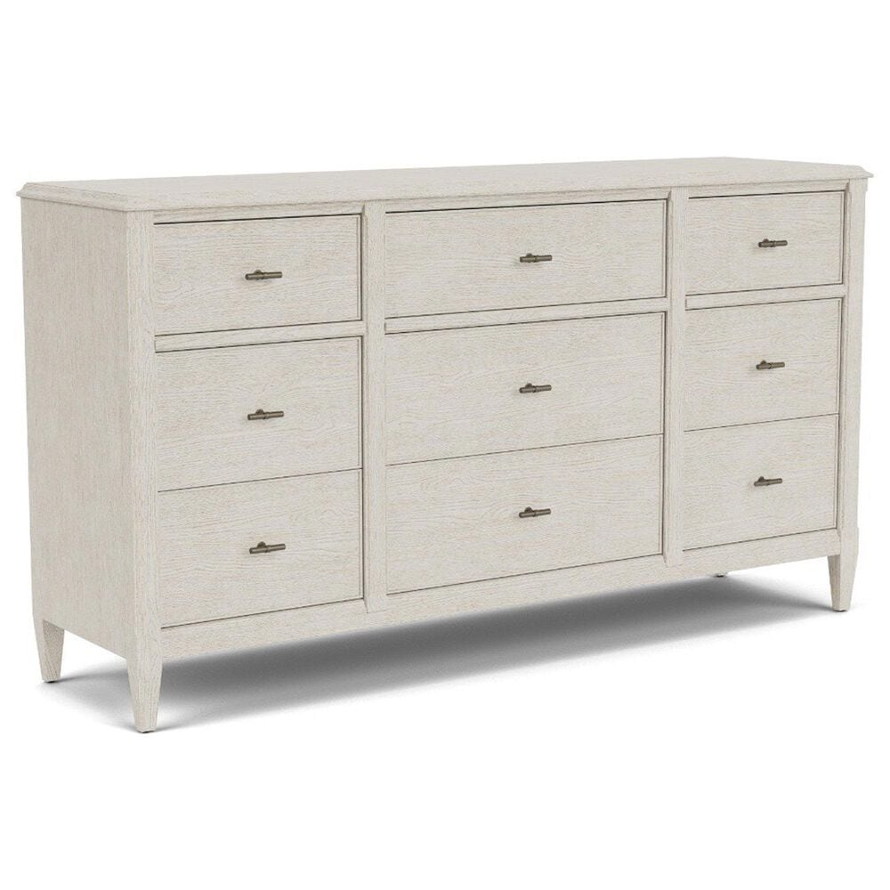 Riverside Furniture Carmella 4 Piece King Platform Panel Bedroom Set in Pebble Oak, , large