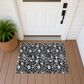 Dalyn Rug Company Soft Essentials Floral Black 1"8" x 2"6" Indoor/Outdoor Area Rug, , large