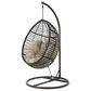 Noble House Layla Hanging Basket Chair and Stand in Multi-Brown, , large
