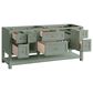 James Martin Vanities Breckenridge 72" Double Bathroom Vanity in Smokey Celadon with Single Hole 3 cm White Zeus Quartz Top and Rectangular Sinks, , large