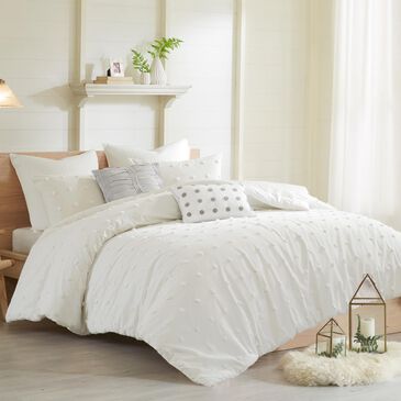 Hampton Park Brooklyn 5-Piece Twin/Twin XL Duvet Set in Ivory, , large