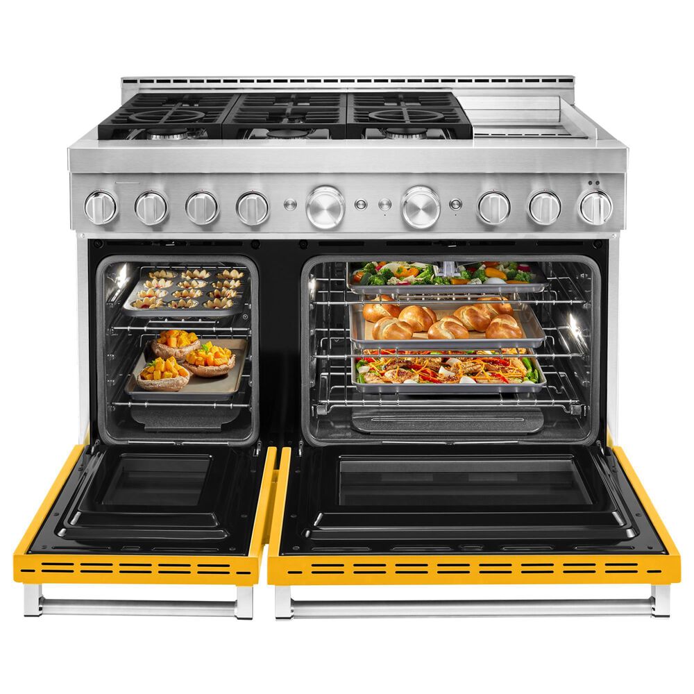 KitchenAid 6.3 Cu. Ft. Freestanding Gas Range with Griddle in Yellow Pepper, , large