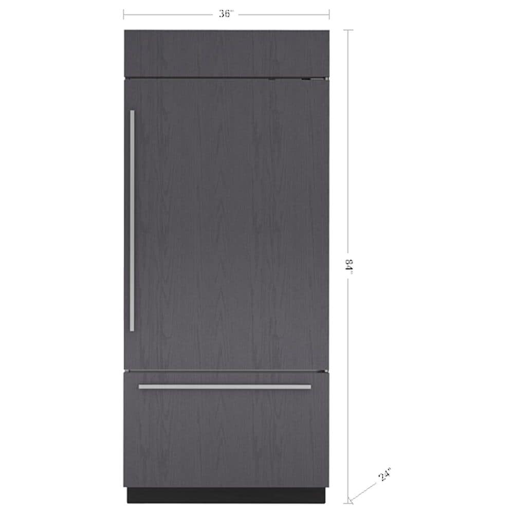 Sub Zero 36&quot; Classic Over-and-Under Refrigerator/Freezer with Internal Dispenser - Panel Ready, , large