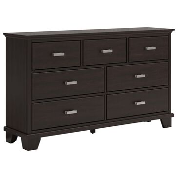 Ashley Covetown 7-Drawer Dresser in Dark Brown, , large