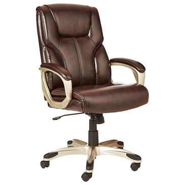 Global Seating Executive Desk Chair in Brown, , large