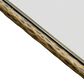 Furniture of America Lalia Coffee Table with Tempered Glass Top and Bullnose Edge in Matte Gold, , large