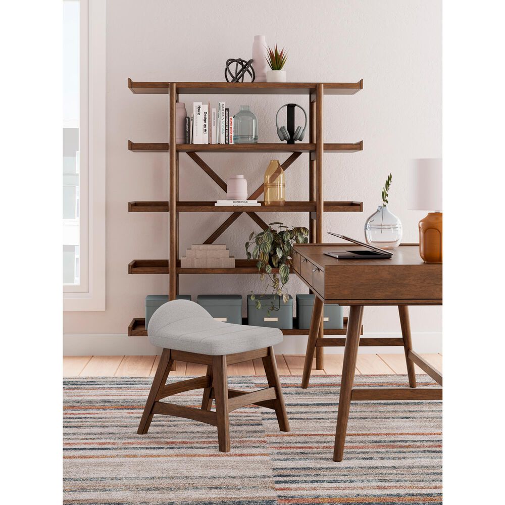 Ashley Lyncott Desk Chair in Medium Brown, , large