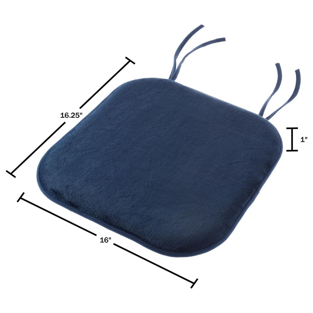 Timberlake Plush Chair Cushion in Navy &#40;Set of 6&#41;, , large