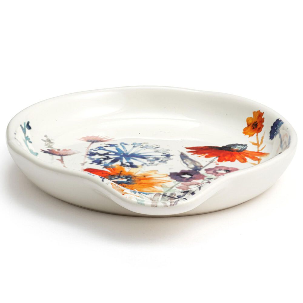 Demdaco Meadow Flowers Spoon Rest, , large