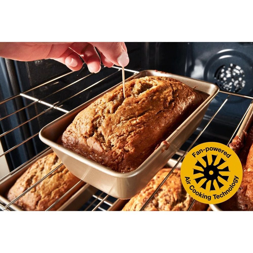 Whirlpool 30" Smart Gas Range with Air Cooking Technology in Black Stainless, , large