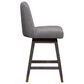 Blue River Amalie Swivel Counter Stool with Mocha Cushion in Grey Oak, , large