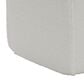 Lamps Per Se Harrison 19" Square Pouf with Foam Core in White, , large
