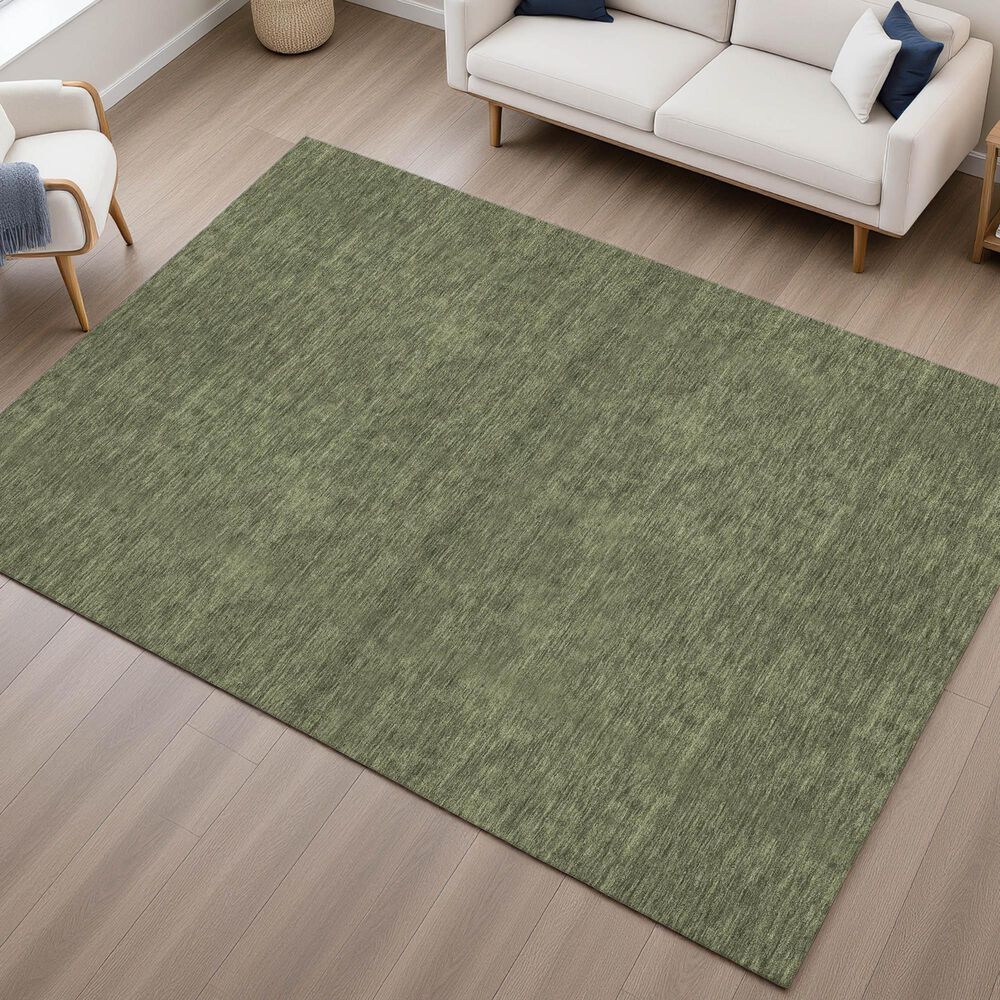 Dalyn Rug Company Soft Essentials Solid Olive 9' x 12' Area Rug, , large