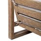 Hearth and Haven Paradise Outdoor Eucalyptus Wood Lounge Chair in Gray, , large