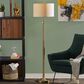 Adesso Barton Floor Lamp in Antique Brass, , large