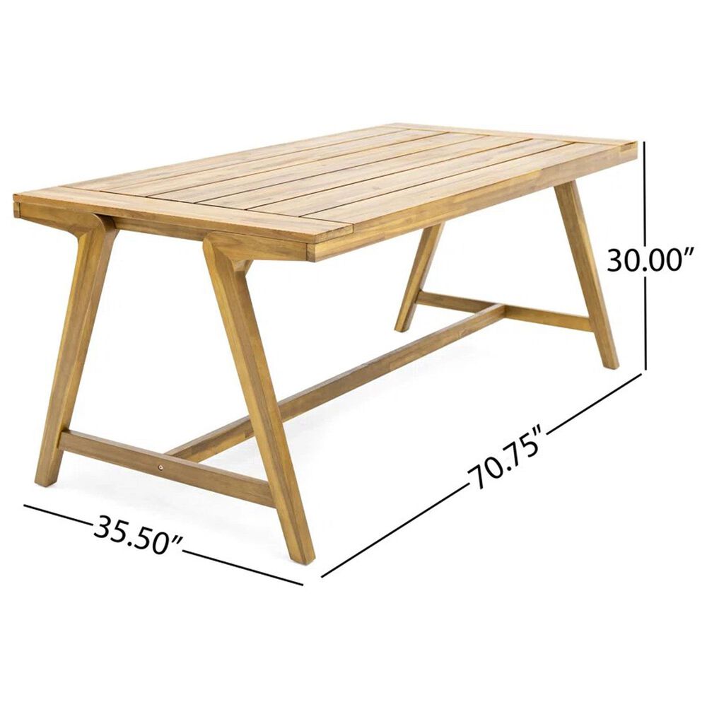 Hearth and Haven 3-Piece Outdoor Picnic Table Set in Teak, , large
