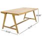 Hearth and Haven 3-Piece Outdoor Picnic Table Set in Teak, , large