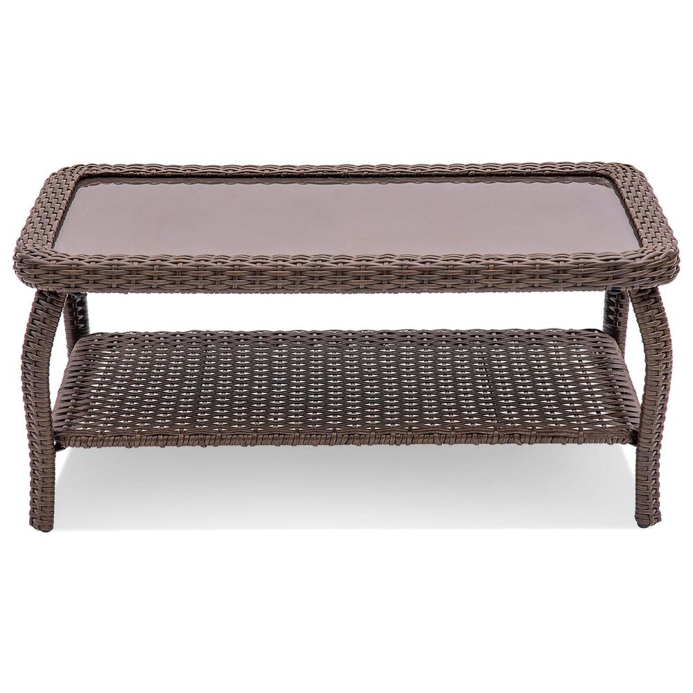 Sunwell Garden 4-Piece Patio Chat Set with Coffee Table in Navy, , large