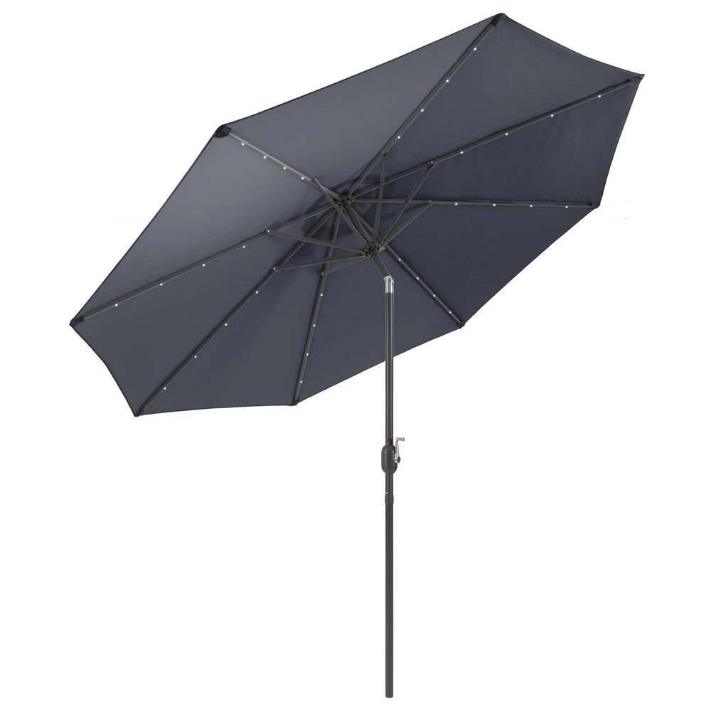 CorLiving Patio LED Umbrella in Grey, , large