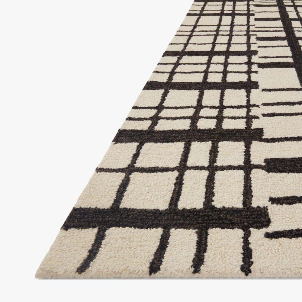 Chris Loves Julia x Loloi Polly 3&#39;6&quot; x 5&#39;6&quot; Black and Ivory, , large