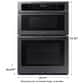 Samsung 30" Microwave Combination Wall Oven in Black Stainless Steel, , large