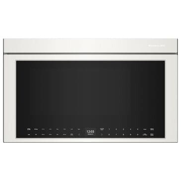 KitchenAid 1.1 Cu. Ft. Multifunction Over-the-Range Microwave Oven with Flush Built-In Design in Porcelain White, , large