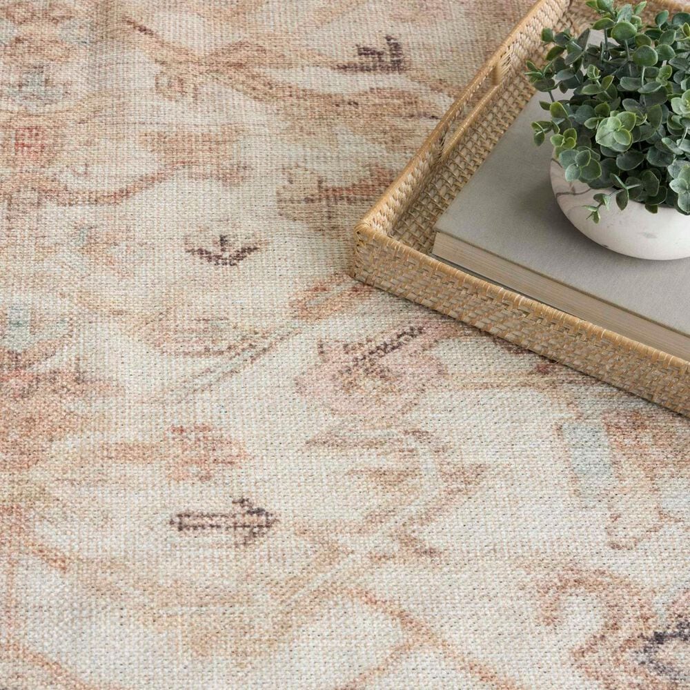 Nourison Vintage Washables Beige 4' x 6' Area Rug, , large
