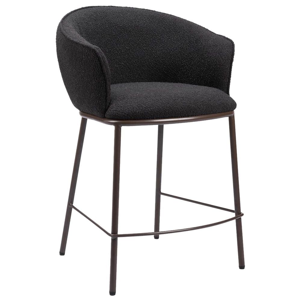 Zuo Modern Essen Counter Stool in Black & Bronze, , large
