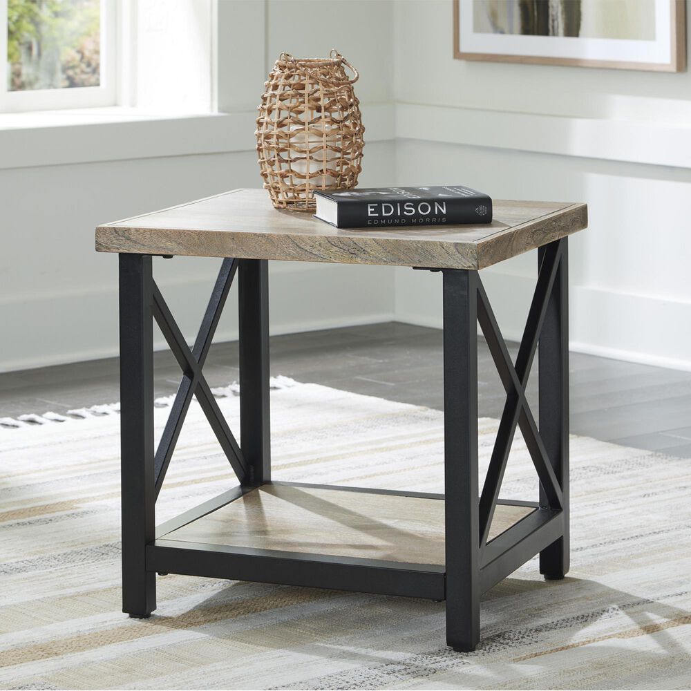 Ashley Bristenfort End Table in Brown and Black, , large
