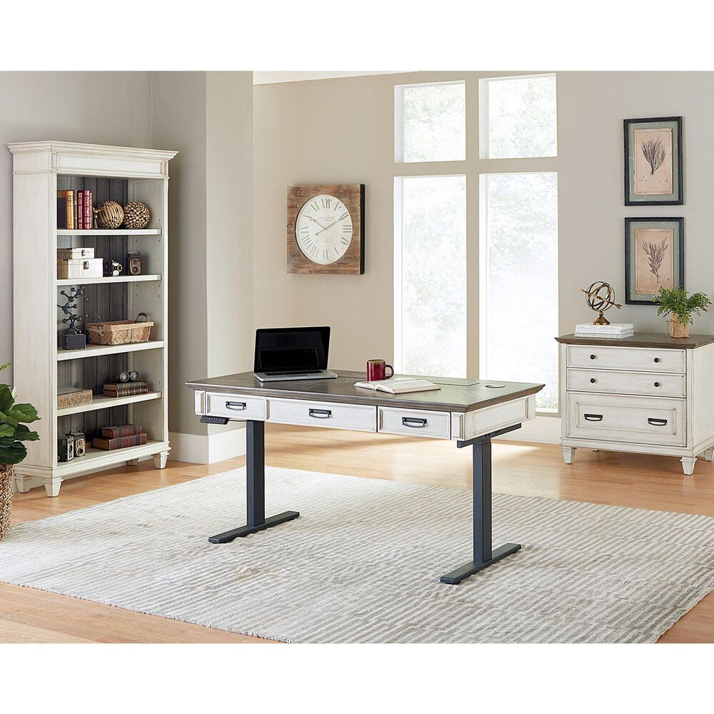 Wycliff Bay Hartford Open Bookcase in Eggshell, , large