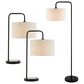 Lite Source Orea Table and Floor Lamp Set in Black (Set of 3), , large