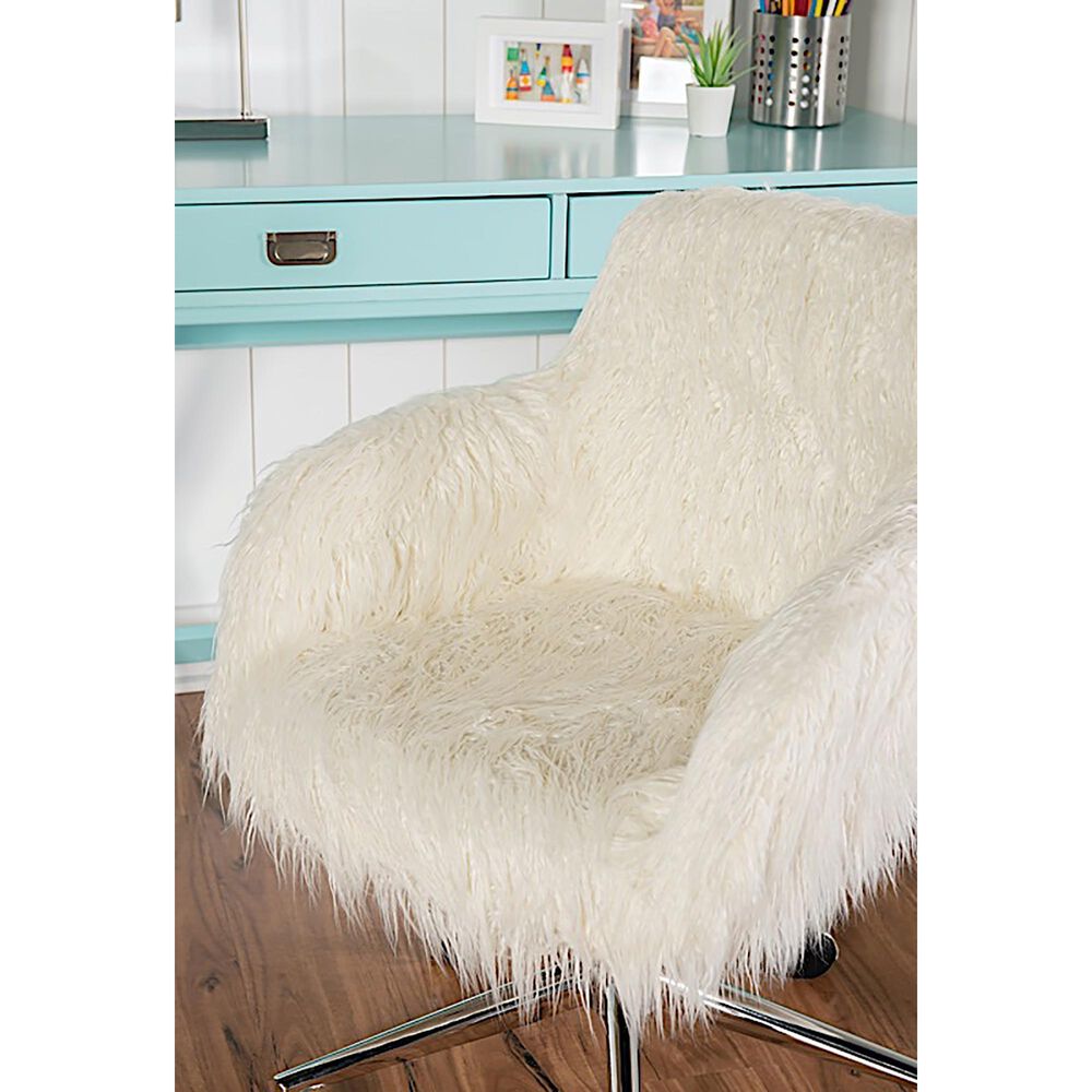Linden Boulevard Sylvie Office Chair in White, , large
