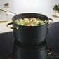Faber Forged Induction 6-Quart Ceramic Nonstick Stockpot with Lid in Black and Gold, , large