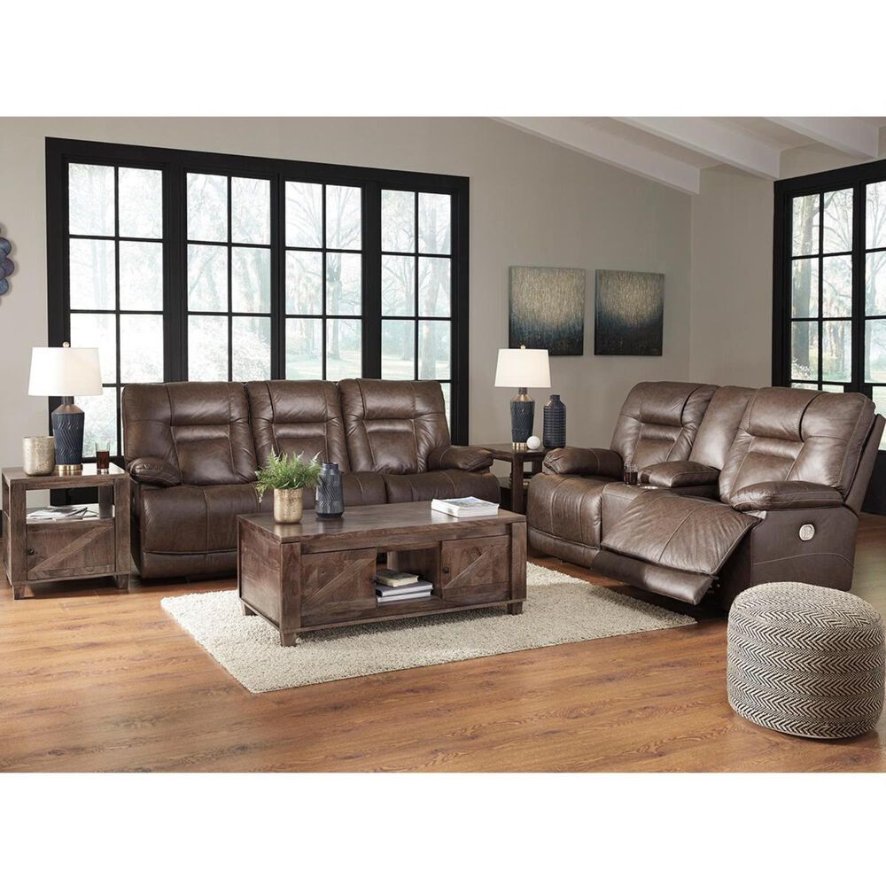 Ashley Wurstrow Power Reclining Sofa with Adjustable Headrest in Umber, , large