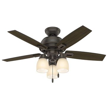 Hunter Donegan 44" Ceiling Fan with Lights in Onyx Bengal, , large