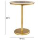 Tov Furniture Eye Side Table in Brass, , large
