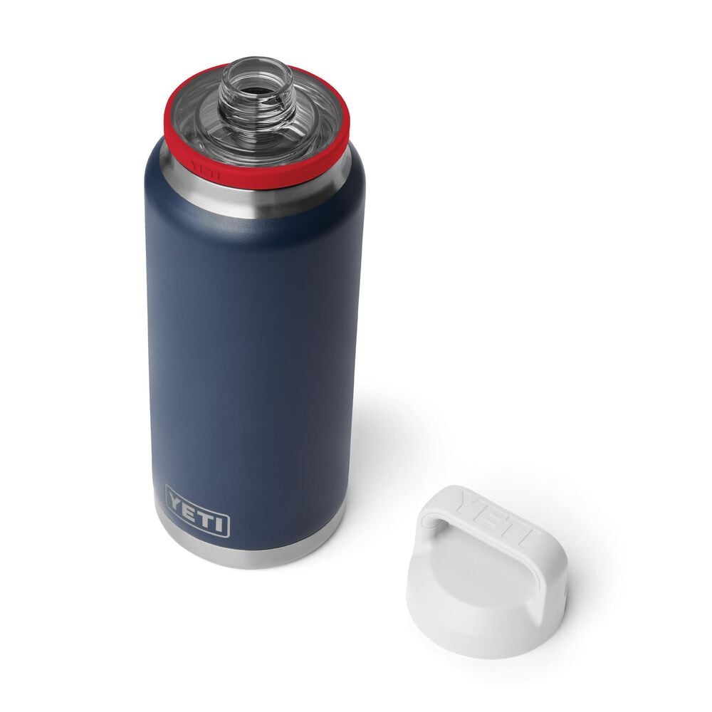 YETI Rambler 36 oz Bottle Chug in Patriotic Navy/Rescue Red/White, , large