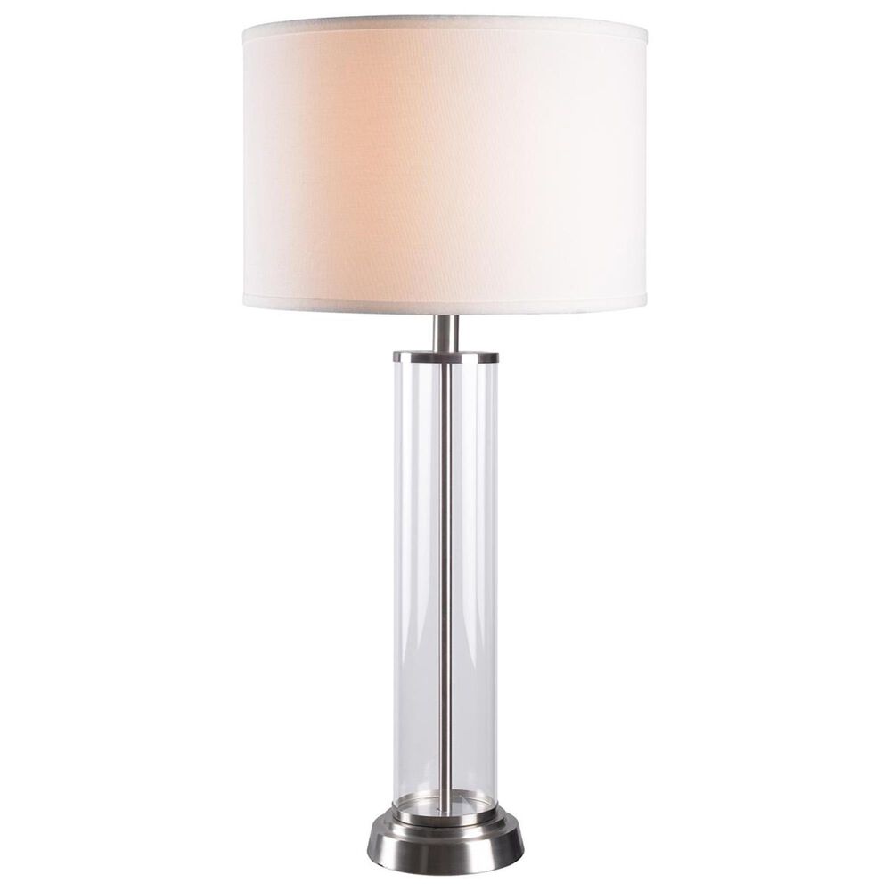 Kenroy Emerson Table Lamp in Brushed Steel, , large
