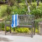 Hearth and Haven Loja Patio Bench in Dark Grey, , large