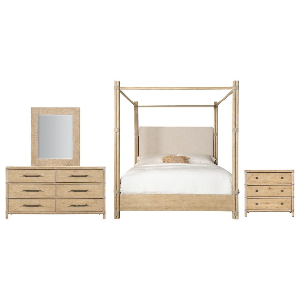 Hooker Furniture Retreat 4-Piece King Bedroom Set in Dune, , large