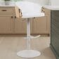 Armen Living Solstice Adjustable Barstool in Ivory, , large