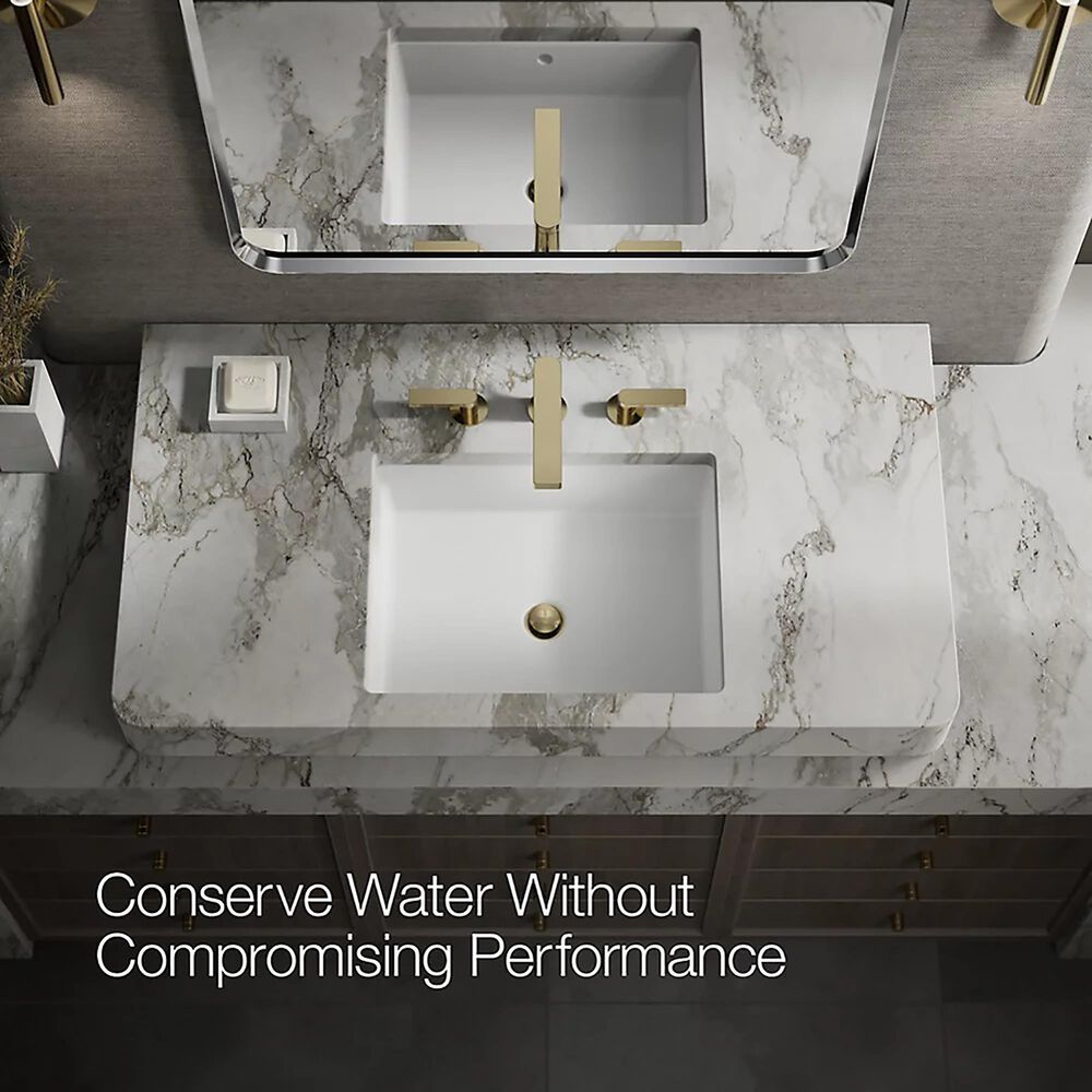 Kohler Composed Widespread Bathroom Sink Faucet in Vibrant French Gold, , large