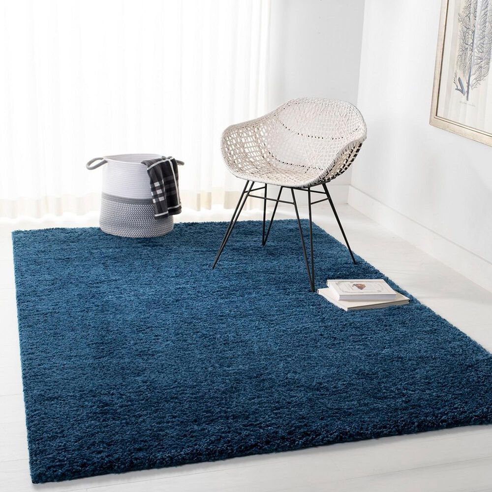 Safavieh August Shag AUG900N 8&#39; x 10&#39; Navy Area Rug, , large