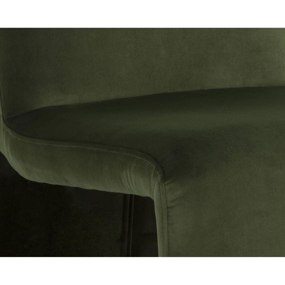 Club Collection By Sunpan Cascata Side Chair in Moss Green, , large