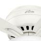 Hunter Newsome 42" Low Profile Ceiling Fan with Light in Fresh White, , large