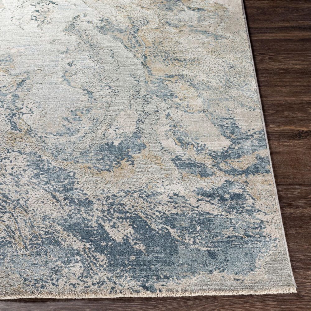 Surya Brunswick Dusty Sage, Taupe, Light Gray, White, Pale Blue, Olive, Teal, Light Sage and Navy 5&#39; x 7&#39;5&quot; Area Rug, , large