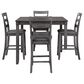 Signature Design by Ashley Bridson 5-Piece Counter Height Dining Set in Medium Charcoal Gray, , large