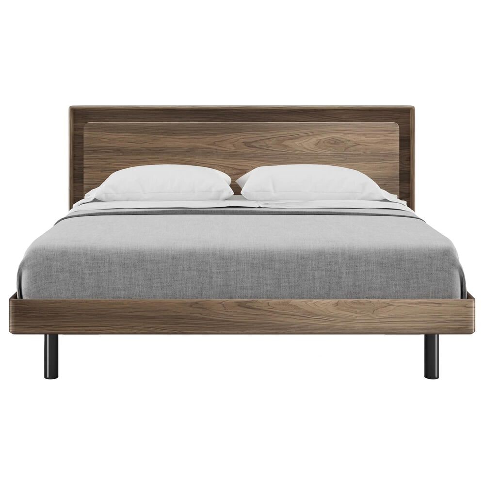 BDI LINQ 4-Piece King Bedroom Set in Natural Walnut, , large