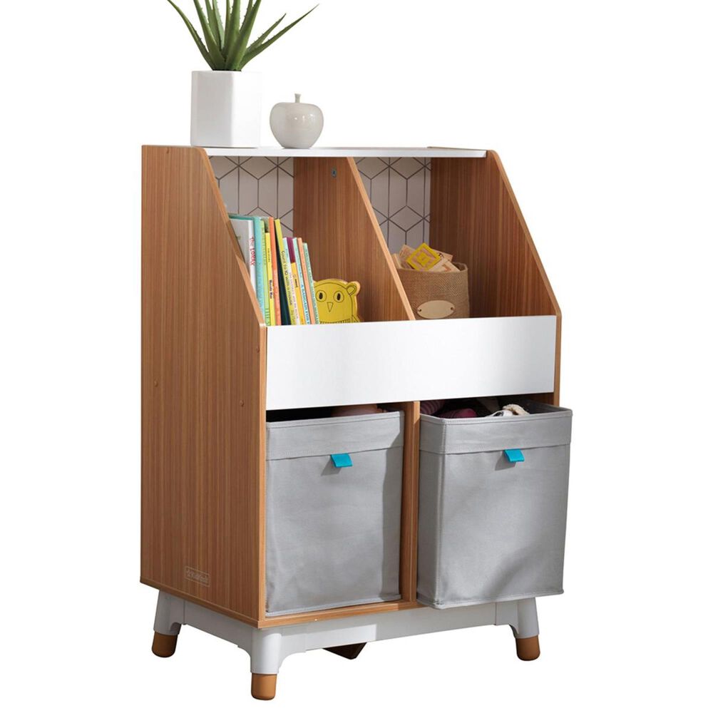 Kidkraft Mid-Century Kid Bin Storage Unit in Gray, , large