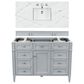 James Martin Vanities Brittany 48" Single Bathroom Vanity in Urban Gray with 3 cm Ethereal Noctis Quartz Top and Rectangle Sink, , large